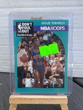 Isiah Thomas 1990 - Basketball Trading Card - “say no”
